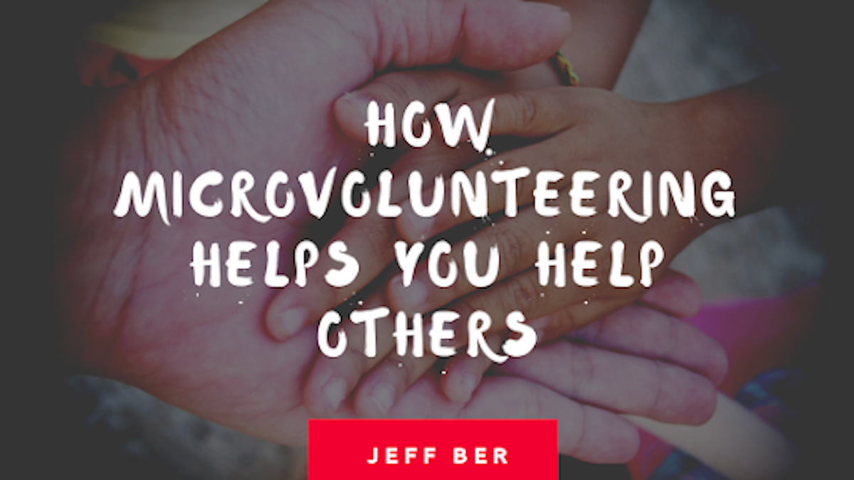 How Microvolunteering Helps You Help Others